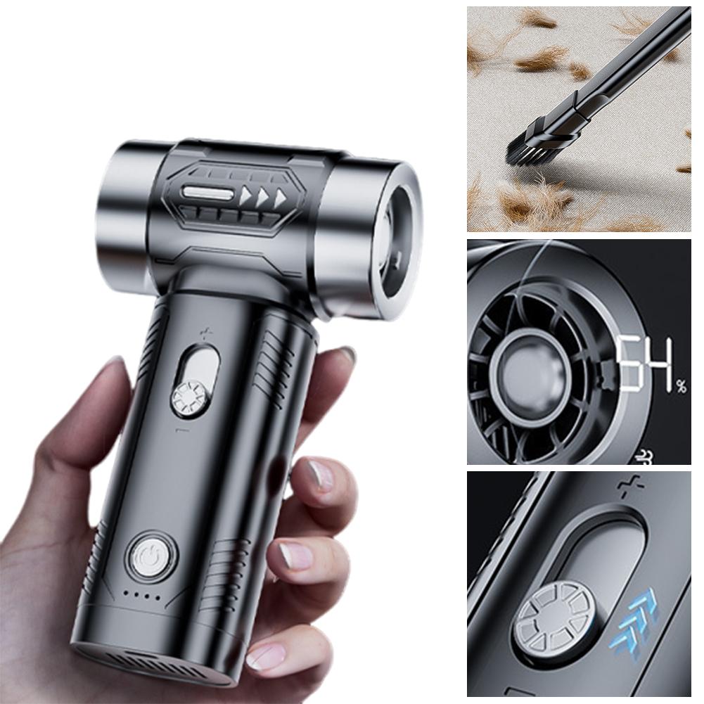 Mini Violent Turbo Fan 100000RPM Turbo Violent Fan Brushless Motor Electric Dust Blower Electric Air Blower for Outdoor Camping China Mainland