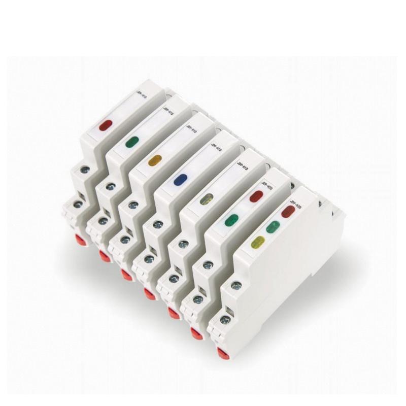 1Pcs 24V 220V Ac/Dc Track Type Signal Lamp Jd9 Din Rail Indicator Light Tri-Color Dual Color Light Red Green Yellow