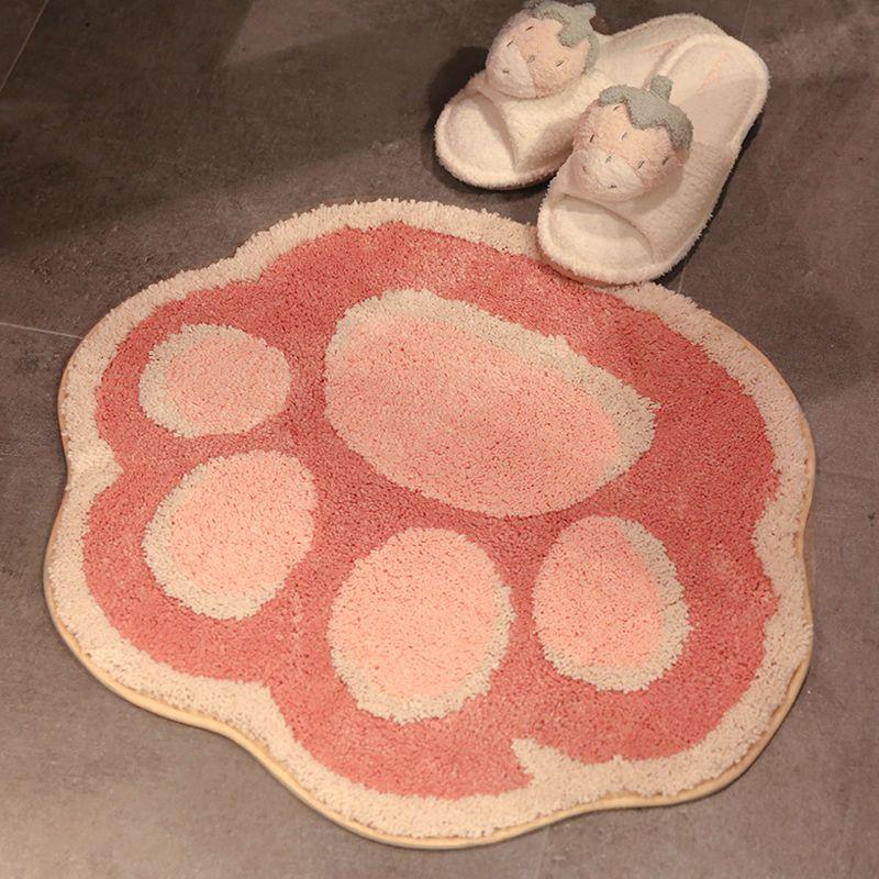 Cartoon Cat's Paw Carpet Non-slip Water-absorbent Bathroom Bedroom Floor Mats Home Decoration Feet Pads Cute Fluffy Rugs Ins