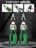 Multifunctional Wire Stripper with Electrical Test Pen Foldable Cable Cutter Crimper Tool, Electrical Folding Pliers for Cutting