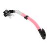 Comfortable Full Dry Snorkel with Silicone Mouthpiece Easy Breathe Snorkel (pink)