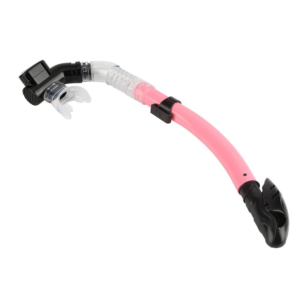 Comfortable Full Dry Snorkel with Silicone Mouthpiece Easy Breathe Snorkel (pink)