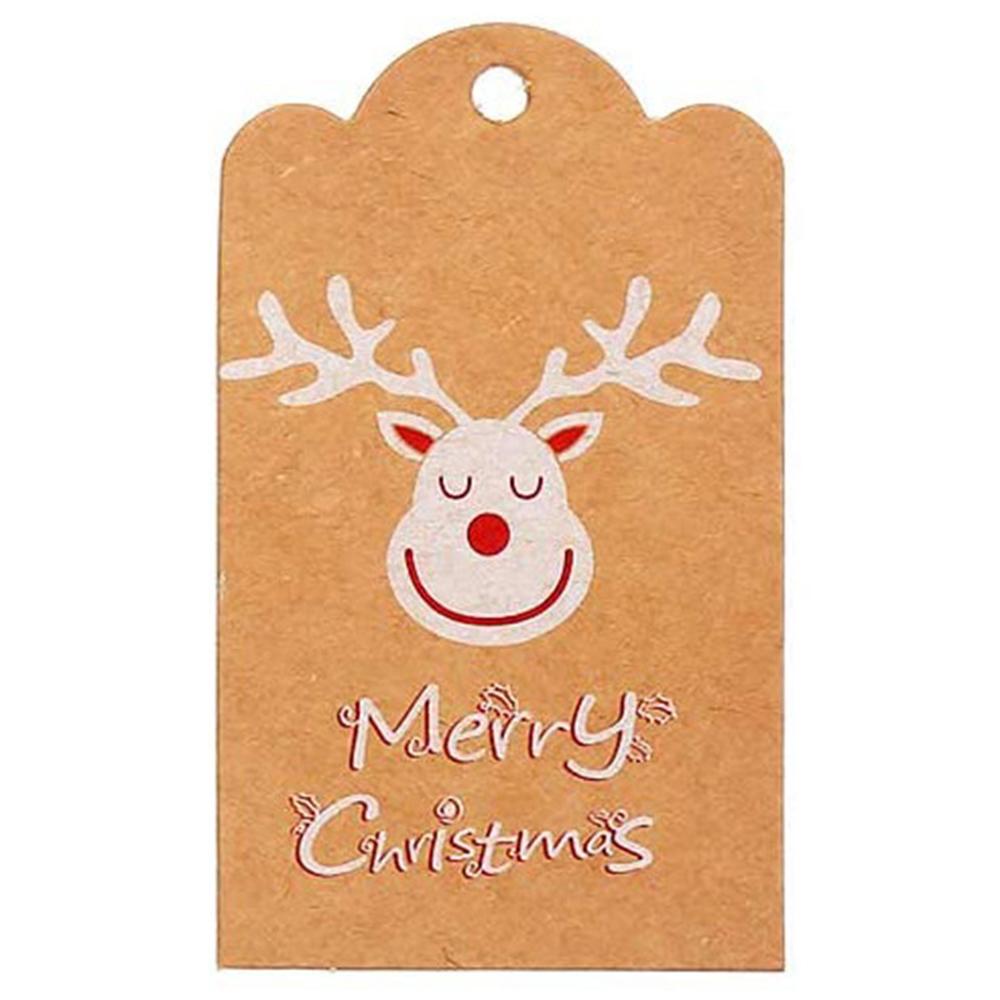 Premium-Qualität 100 Stück Hoher Standard Kraft-Papier Oberste Güte Oberste Güte Weihnachten Oberste Güte Baum Überlegene Qualität Anhänger Oberste Güte Frohe Premium-Qualität
