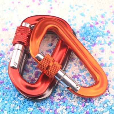 8D Thickened Color 7075 Aviation Aluminum Carabiner - Outdoor Camping Stainless Steel Spring Universal Buckle
