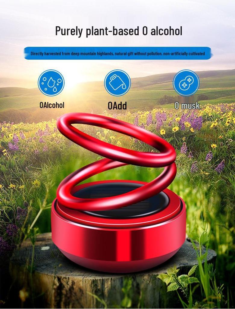Double Ring Suspension Car Air Freshener & Perfume Holder for Interior Decoration