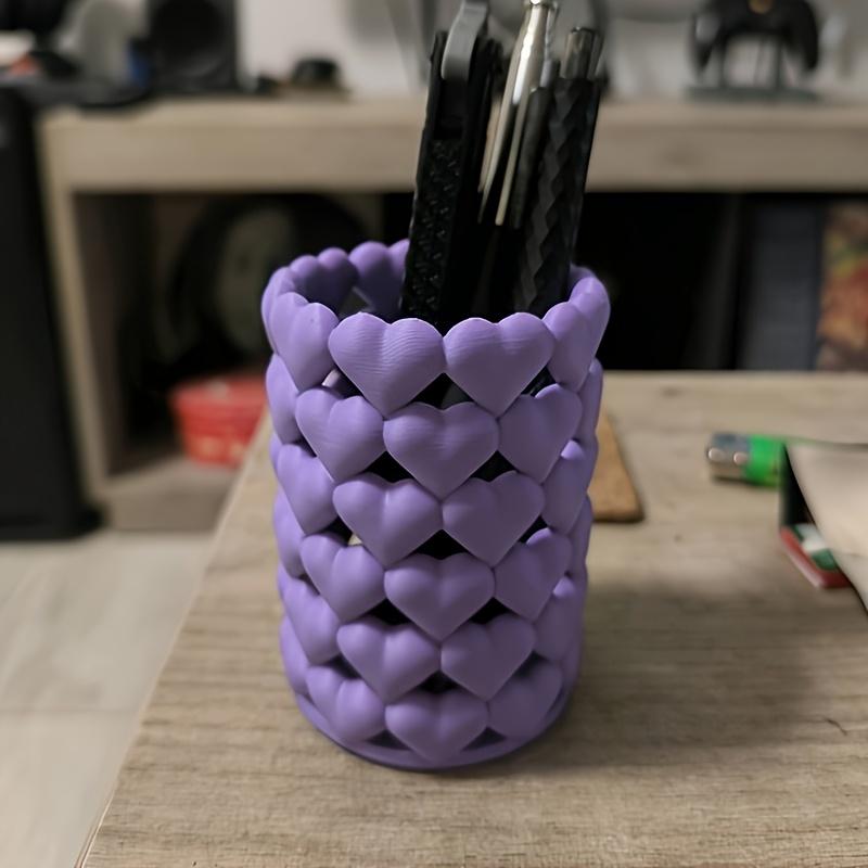 1PC Creative Heart Pencil Case | Made of Plastic for Ample Pencil Storage