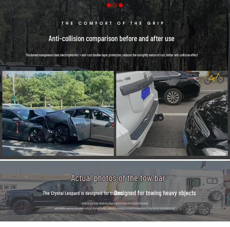 Compatible with Mercedes-Benz G-Class (G500, G350, G63, W463) rear tow bar modification, including unlicensed tow hooks.