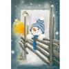 5D DIY Diamond Painting Snow Scene Diamond Embroidery Snowman Cross Stitch Full Round Drill Home Decor Manual Crafts Gift
