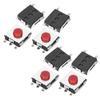 200Pcs 6 X 6 X 3.1mm Tactile Push Button Switch Micro Momentary Tact Tactile Push Button Switch Assortment Kit