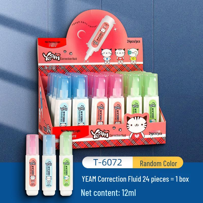 Morning MG Quick Drying Correction Fluid T-504: Large Capacity Eraser for Office and Student Use