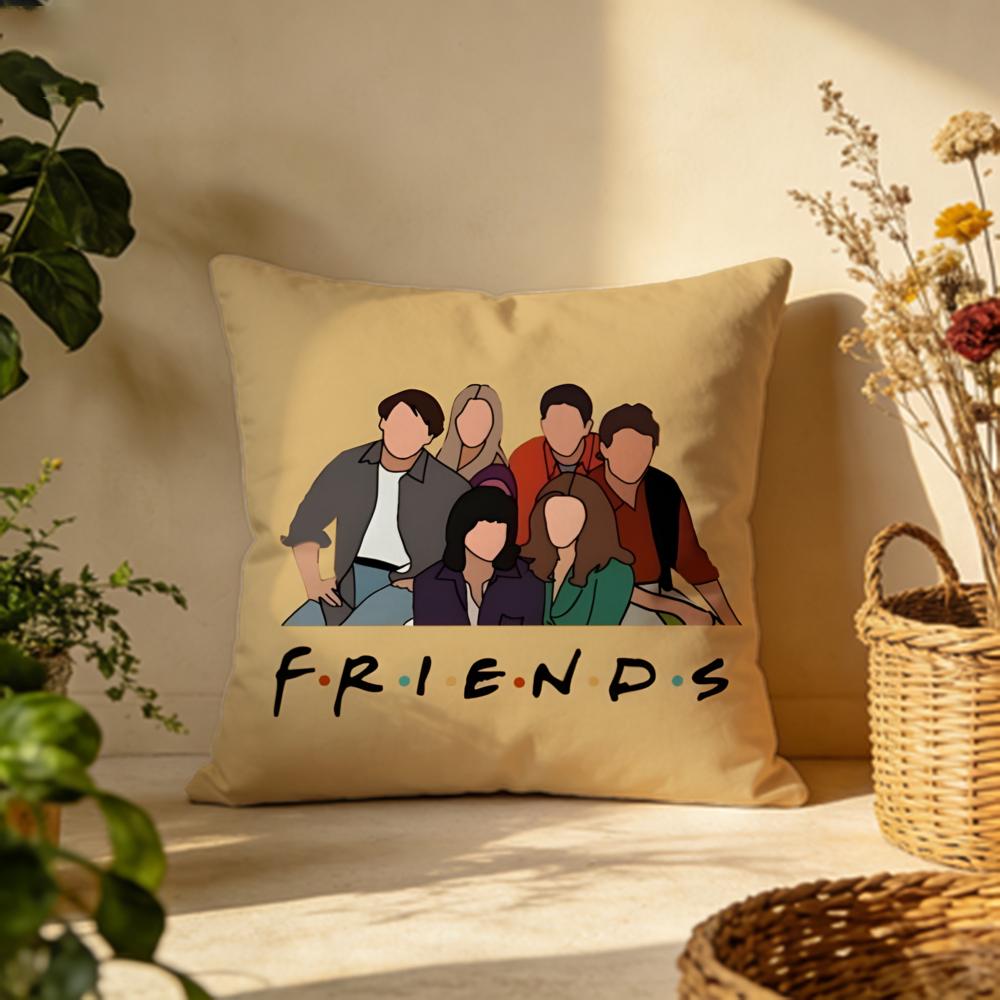 Hot FFriendser Cushion Cover Versatile DoubleSided Pillow Case Fit for Sofa Bed Car Daily Decor