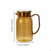 Large Capacity Juice Jug FoodGrade Material Lidded Pitcher Easy to Clean Pineapple Textured