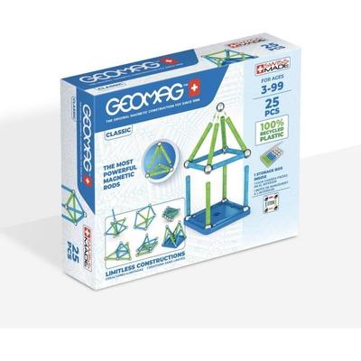 Magnetic Construction Set - GEOMAG - Classic Recycled 25 Pieces - Magnetic - Educational - Recycled Plastic