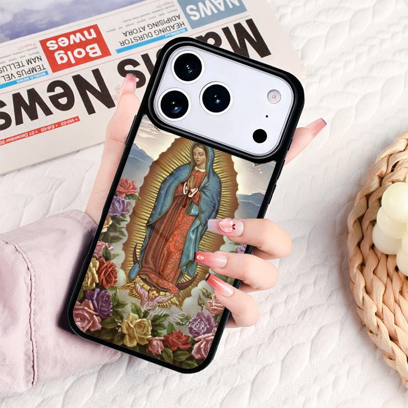 Lady of Roses Guadalupe Phone Case For IPhone 17 16e 15 14 13 12 11 Pro Max Air Mini Soft Protective Cover