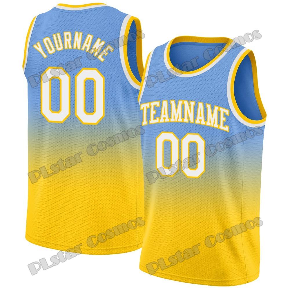Custom Name Gold White Pinstripe Purple 3D Printed Fashion Men's Basketball