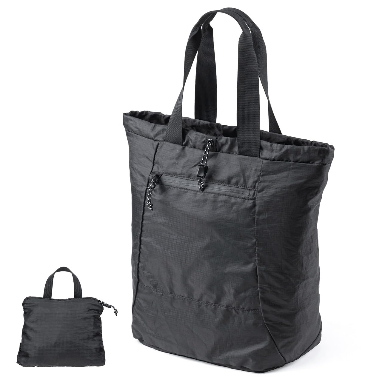 

Sanwa Direct Foldable 22L Eco Compact Backpack Backpack/Tote, 2-Way, Lightweight, Water-Repellent, Capacity, Bag, Pocketable, Portable, чорний