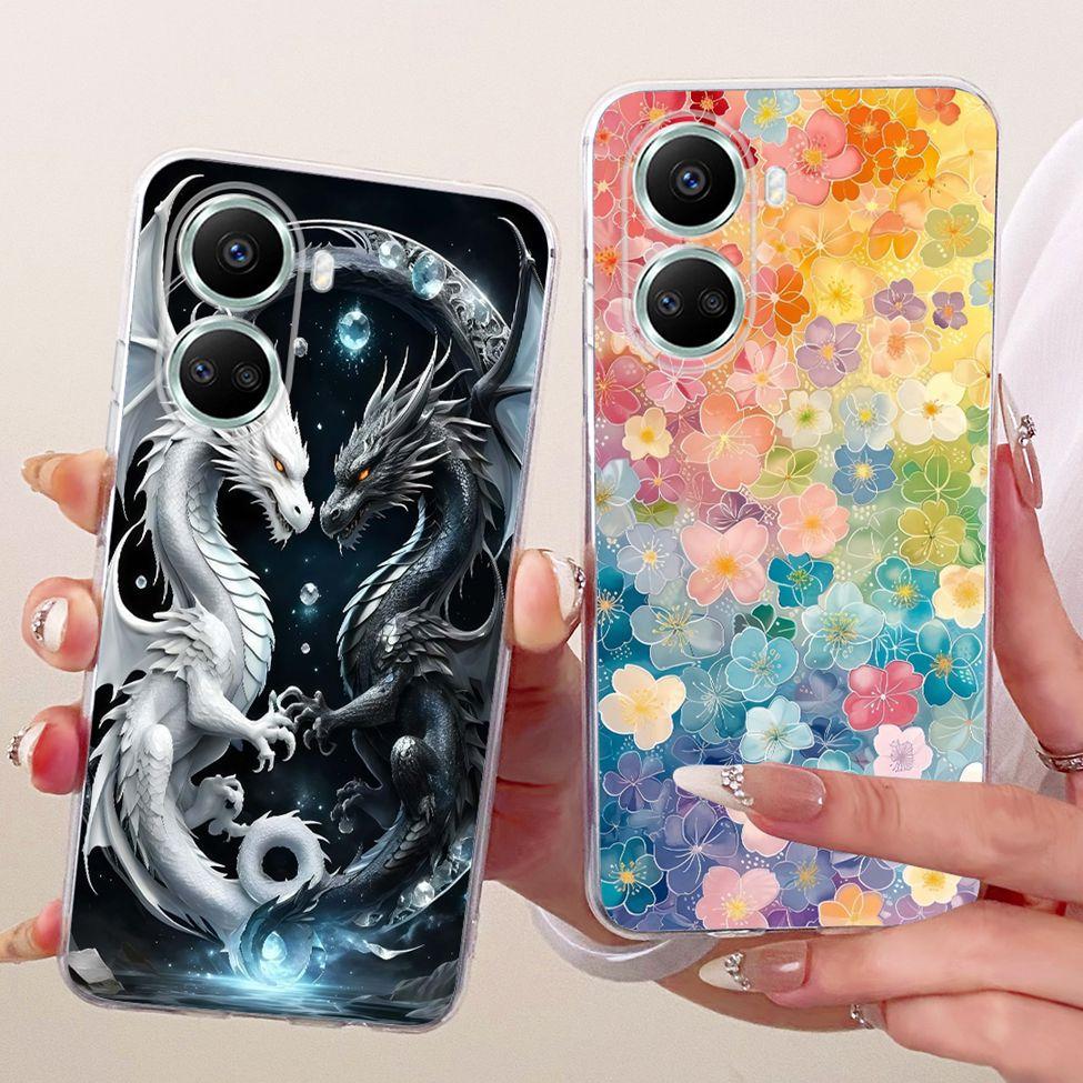 Clear Casing For Huawei Nova 10SE BNE-LX1 BNE-LX3 BNE-AL00 Cover For Huawei Nova 10 SE Case Fashion Butterfly Funny Cute Painted