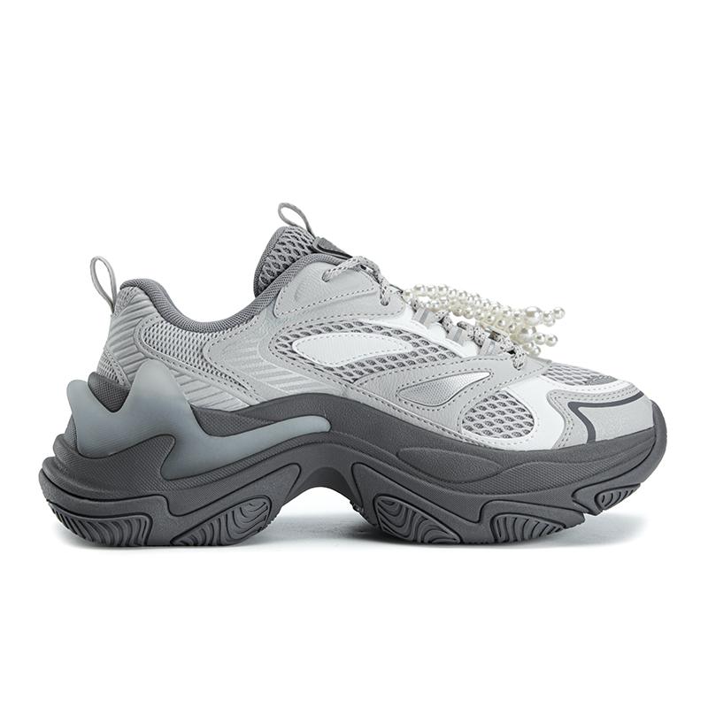 Fila SOFIA Fishbone Shoes Abrasion Resistant Breathable Lightweight Height Increasing Low Top Chunky Sneakers Women's F12W622186FVN