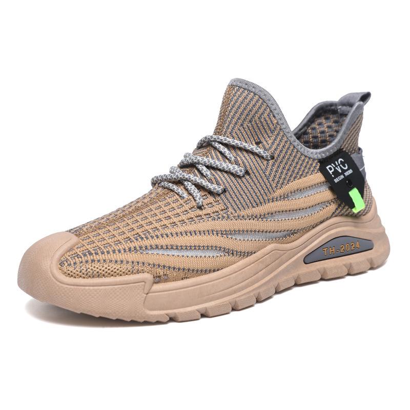 Men s Plus Size Casual Fly Knit Mesh Running Shoes - Breathable Korean Style 40