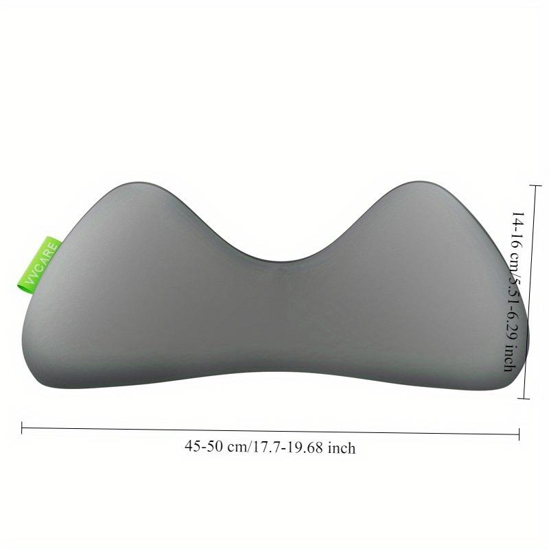 1 Stück Auto Lendenstützkissen mit Steißbeinschutz Dünnes Memory-Schaum Sitzkissen für Lange Fahrt Büro 4 Jahreszeiten