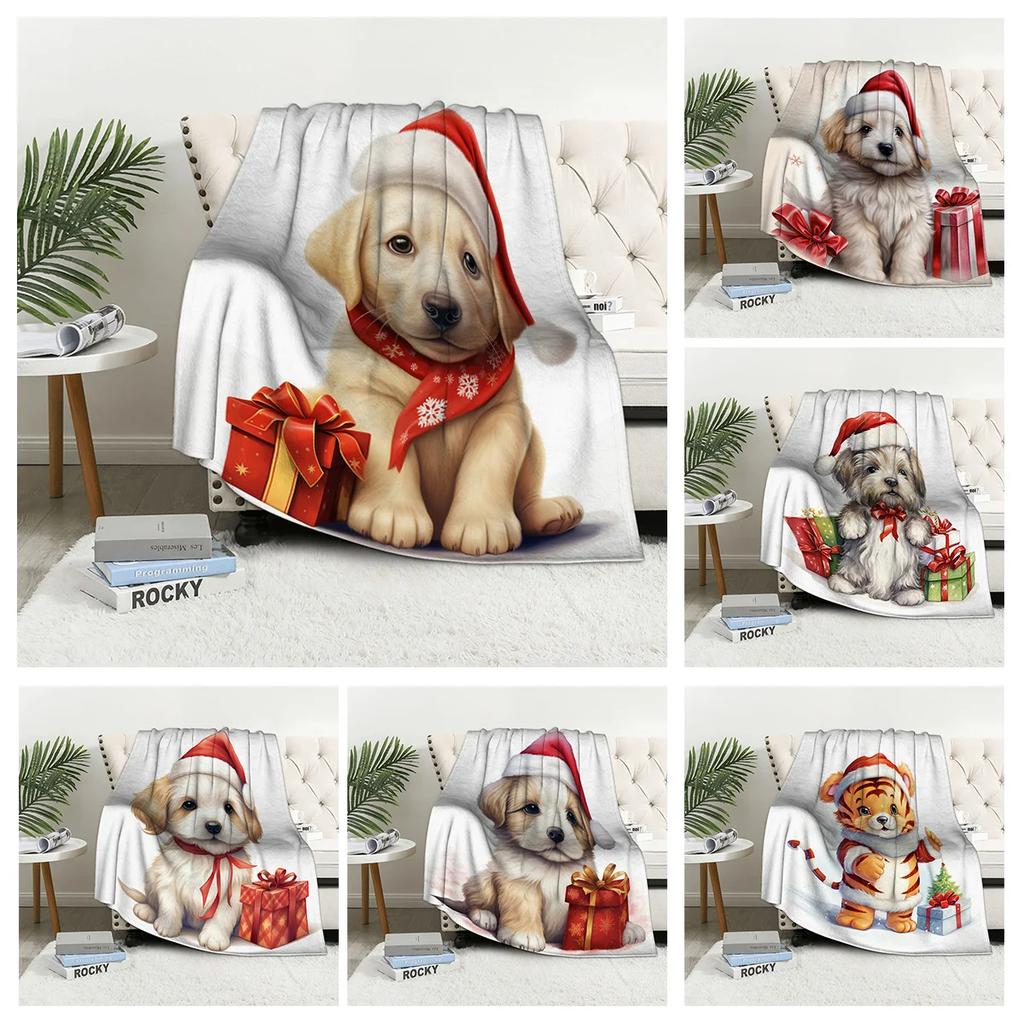 Home decoration plush Throw Sofa blanket Bedspread bed fluffy soft blankets decor Plaid Modern simple Merry Christmas winter