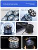 High-Power Magnetic Electric Shaver for Head & Beard with Six Blades