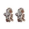 Gothic Crosses Earring Stud for Men Vintage Punk Styles Jewelry Portable Alloy Designs Single Stud for Mix Outfits