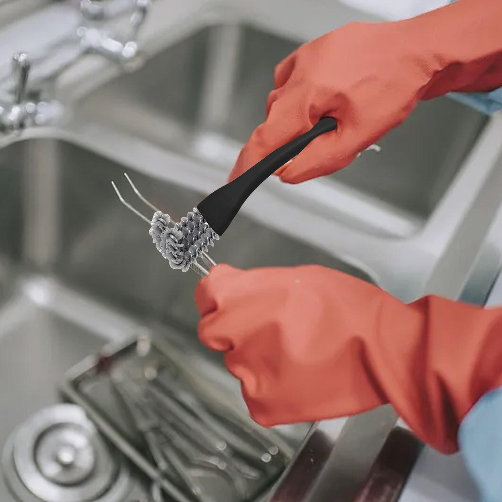 

2025 Ежедневные царапины на ювелирных изделиях Функциональная щетка для чистки кухонной плиты Угловая щетка Щетка для чистки решетки для барбекю Маленькая щетка One Size