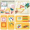 Wooden Counting Rainbow Educational Toy Preschoolers Primary School Students