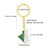 Algeria Map Flag Keychain Stainless Steel Keychain Algeria Remembrances Jewelry Pendant Keyring Gifts for Women and Men