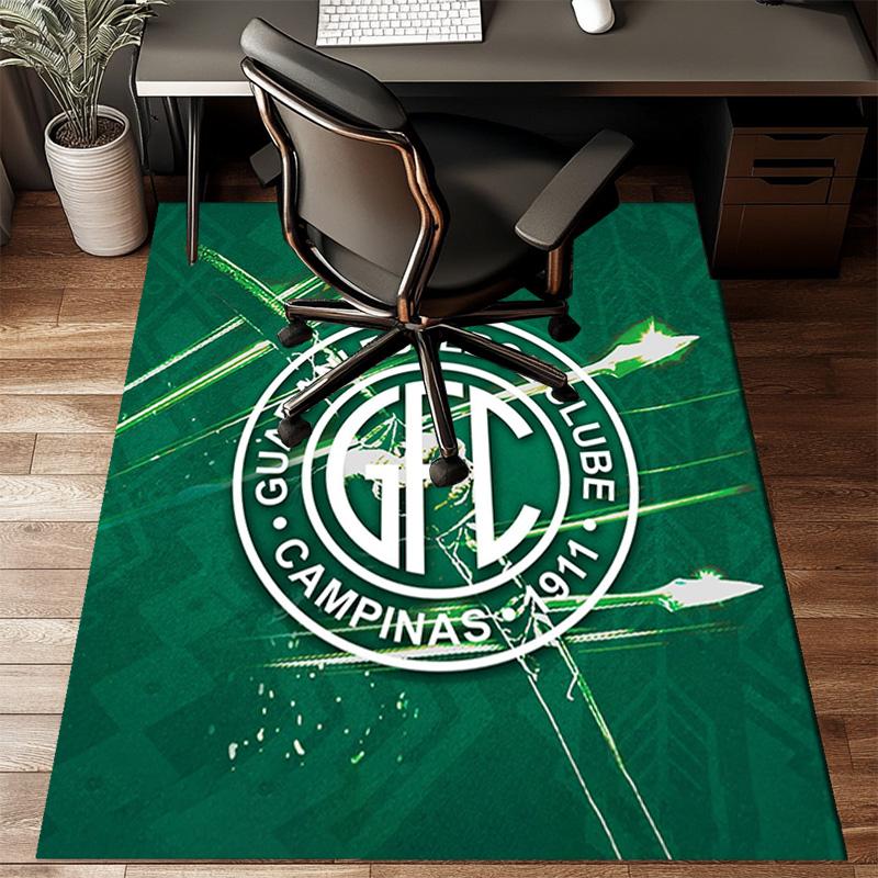 Football Club Emblem Printed Office Carpet Chair Cushion Entryway Rug, Rugs for Living Room, Bedroom Christmas gifts