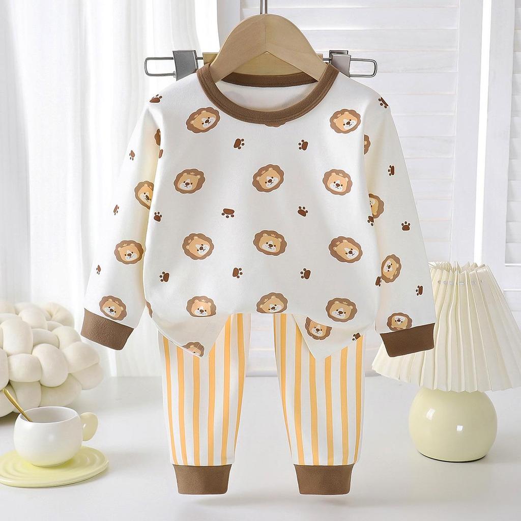 Children's Thermal Fleece Autumn & Winter Pajama Set - Boys & Girls Warm Long Sleeve Top & Pants