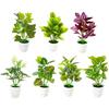 Potted Plant Lifelike Artificial Bonsai Desktop Decor Fake Green Plant for Home Display