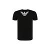 Emporio Armani Logo Solid Color Short Sleeve T-Shirt Men Tops Black 1110351-P7250-0020