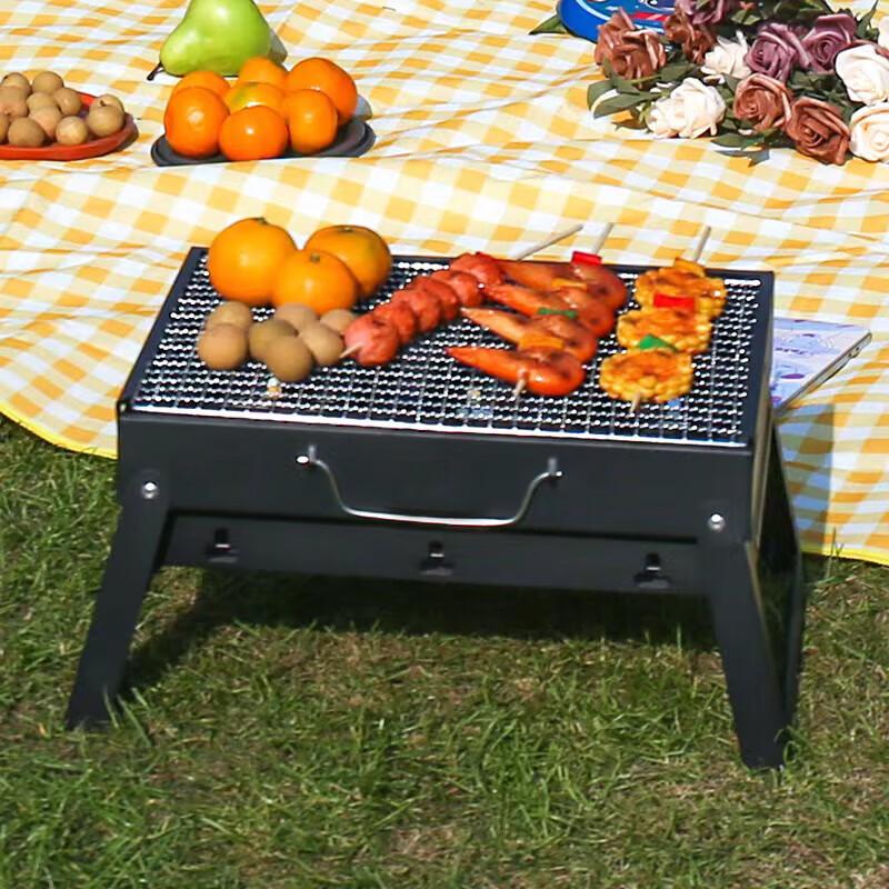 Huilingyang Portable Folding Outdoor Mini Charcoal BBQ Grill
