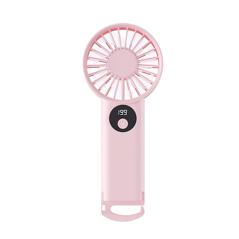 Portable USB Handheld Fan: Transparent, Strong Wind, Outdoor Use