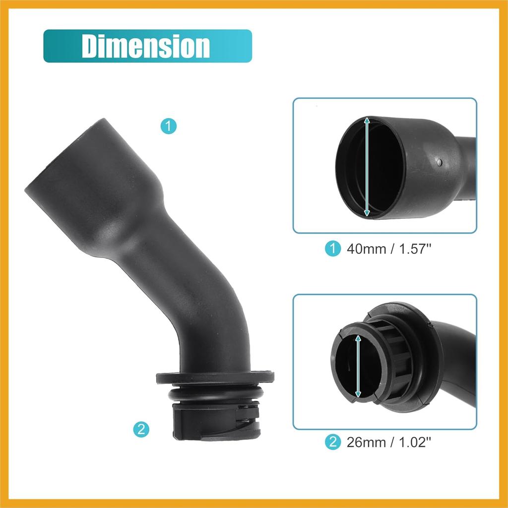 Engine Oil Filler Tube for GMC Yukon XL Sierra 1500 2500 3500 Envoy for Chevrolet Avalanche Silverado 1500 2500 3500 Suburban for Cadillac Escalade
