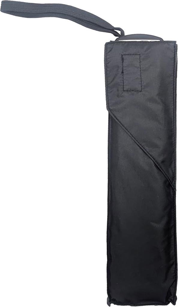 Rose Sangyo Long Mini Folding Solid Flat 82600501 Men's Umbrella, 60cm, Umbrella, Color, Black,