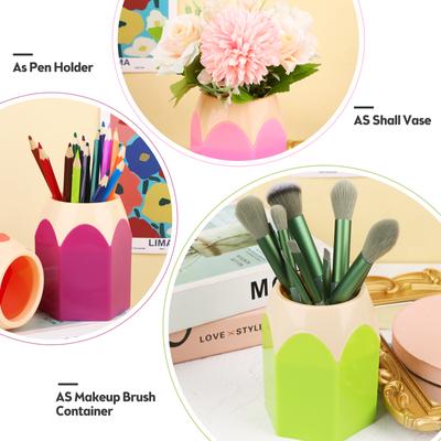 12Pcs Pencil Shaped Pen Holders,Pencil Storage Organizer,Cute Desktop Pen Cup