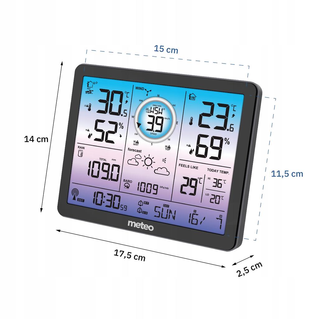 Meteo Sp600 Multi Weather Station With Wind And Precipitation Meter