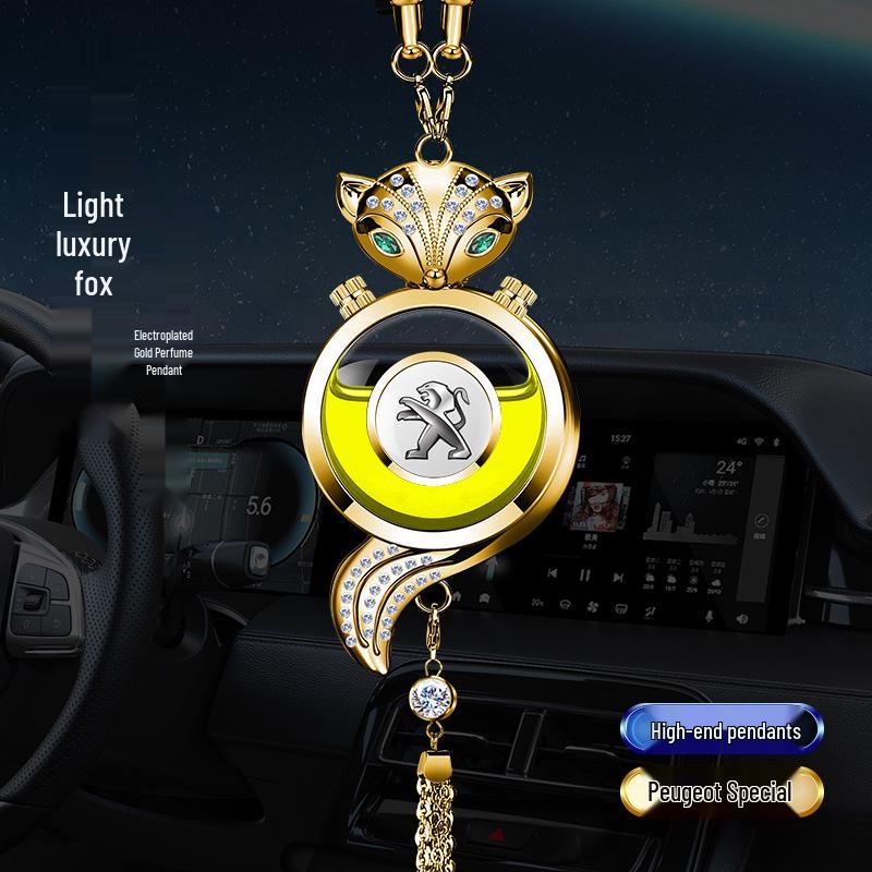 Crystal Rearview Mirror Air Freshener: Long-lasting Fragrance Pendant for Car Interior Decoration