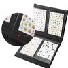Libro Organizer in Ecopelle PU per Adesivi per Nail Art Minimalista Giapponese