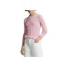 Polo Ralph Lauren SS23 Solid Color Embroidered Cable Knit Sweater Women sweater Pink 211891640-004