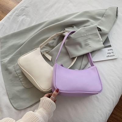 Sac à main rétro en cuir PU pour femmes, fourre-tout à bandoulière, sous les bras, Vintage, poignée supérieure, petits sacs sous-axillaires, pochette