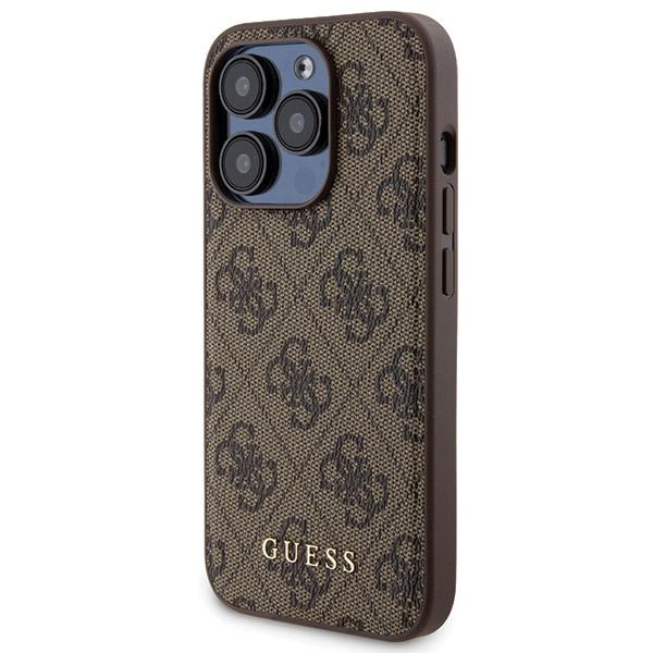 Set Guess Gubpm5P15X4Gemgw Iphone15 Pro Max 6.7 Hardcase + Powerbank 5000Mah Magsafe Brown 4G Metal Logo