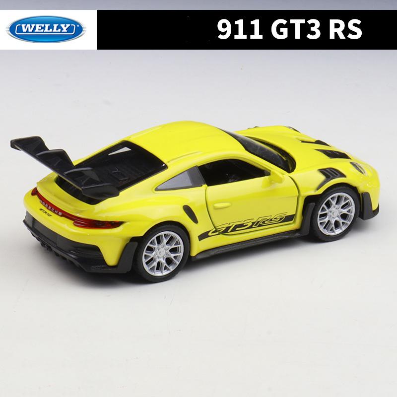 Welly 1/36 Porsche 911 GT3 RS Alloy Car Diecasts & Toy Vehicles Car Model Miniature Scale Model Car Toy for Children