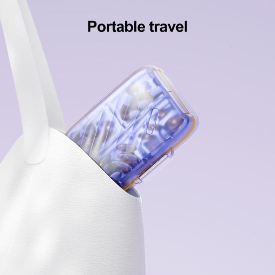 Medicine Storage Box Pill Organizer Large Capacity Multiple Compartments Waterproof Portable Tablet Container Travel Pill Box