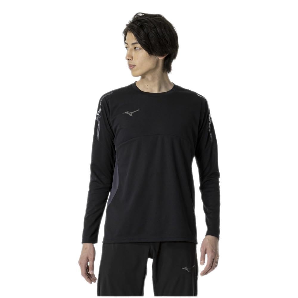 

Mizuno 32MAA630 Long Sleeve Training Size L MC-LINE T-Shirt, Moisture-Wicking, Quick-Drying, Black, чёрный