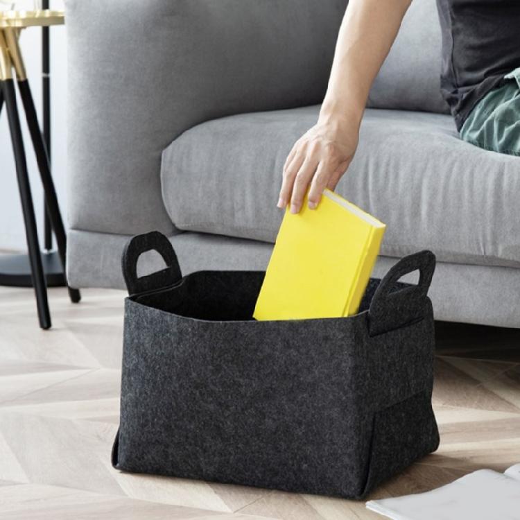 Stylish Foldable Felt Container Large Storage Box for Car Trunk and Home Storage