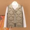 Short down vest, autumn color fashion down vest liner